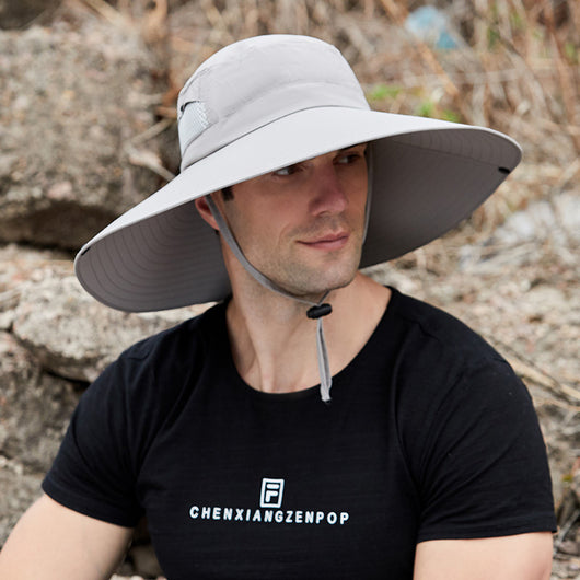 Sombrero Bucket de Ala Ancha para Hombre - Protección Solar Verano - Image 10