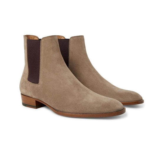 Botas Martin de Cuero Nobuk Puntera Afilada para Hombre - Image 13
