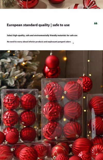 Bola de Navidad Roja Electrochapada - Adorno Colgante para Árbol - Image 36
