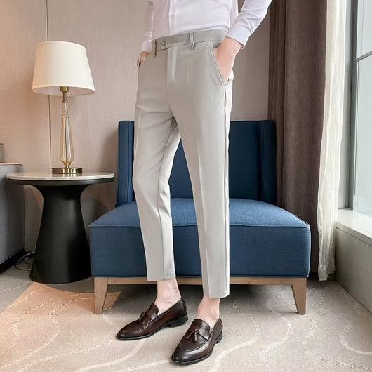 Pantalones de Vestir Casual Rectos para Hombre - Image 8