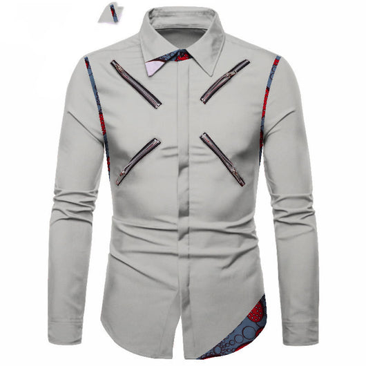 Camisa Casual de Algodón Poliéster para Jóvenes - Cuello Solapa Blanco Clásico - Image 10