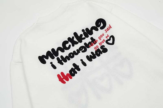 Camisa de Punto Vintage con Letras para Hombre - Image 7