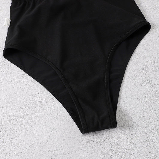 Traje de Baño Enterizo Negro Ajustado - Image 9