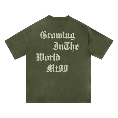 Camiseta Estampada con Letras para Hombre - Image 14