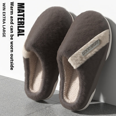 Pantuflas de Algodón Cálidas para Hombre con Suela Antideslizante - Image 7