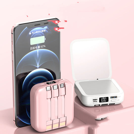 Espejo de Belleza con Power Bank Portátil y Cable Incluido - Image 4