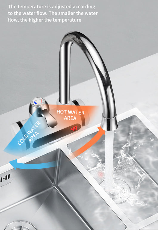 Grifo Eléctrico Calentador de Agua Instantáneo para Cocina - Image 4