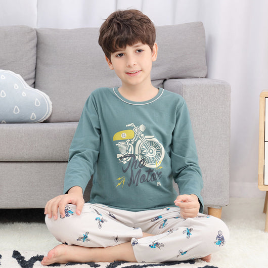 Pijama Infantil de Algodón Puro Manga Larga Primavera Otoño - Image 8