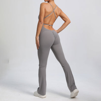 Jumpsuit Deportivo de Alta Intensidad con Tirantes Ajustables para Yoga - Image 3