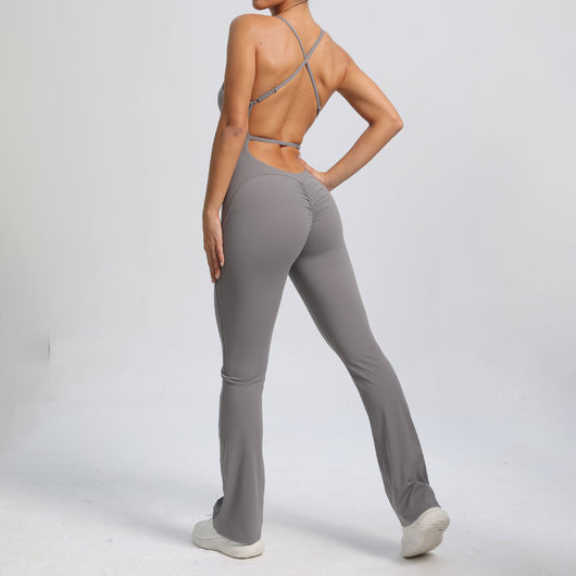 Jumpsuit Deportivo de Alta Intensidad con Tirantes Ajustables para Yoga - Image 3
