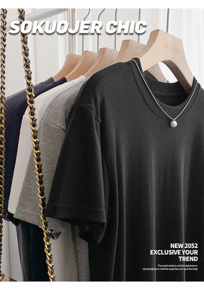 Blusa Ajustada de Modal para Mujer - Manga Corta Elástica Cuello Redondo - Image 15