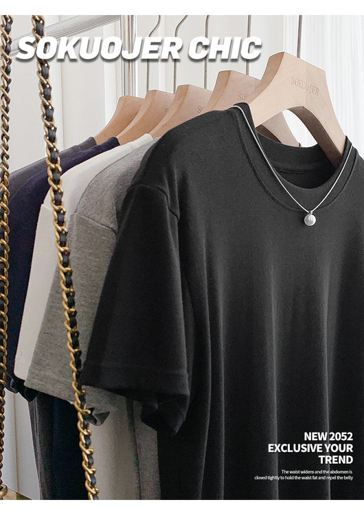 Blusa Ajustada de Modal para Mujer - Manga Corta Elástica Cuello Redondo - Image 15