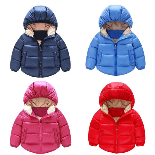 Abrigo Acolchado de Algodón para Niños - Chaqueta Casual de Invierno