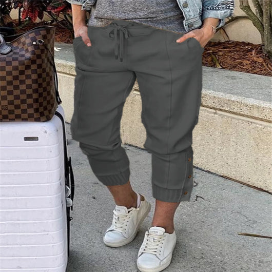 Pantalones Casuales de Mujer en Colores Lisos - Image 10