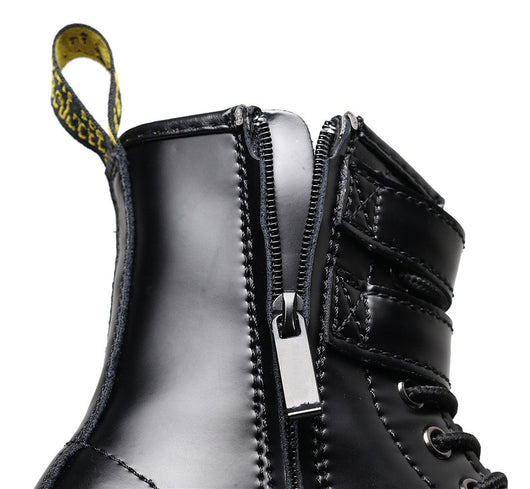 Botas Motociclistas de Cuero para Mujer Estilo Británico - Image 15