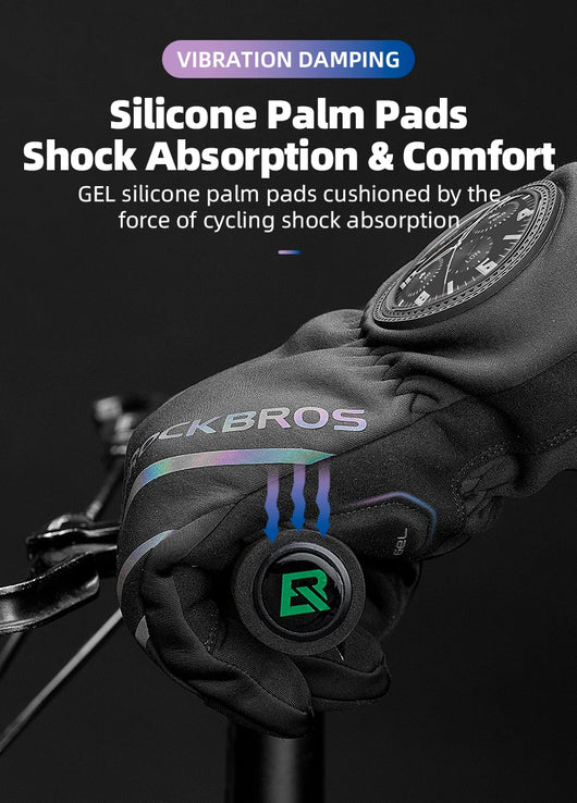 Guantes de Ciclismo Táctiles con Aislamiento Térmico y Reflectantes - Image 14