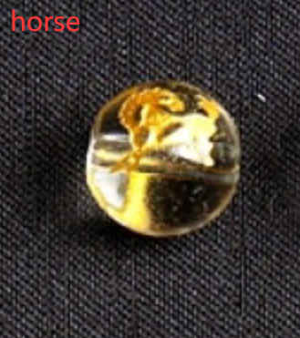Pulsera de Cristal Obsidiana Blanca con Mantra de 6 Palabras y Los 12 Signos del Zodiaco - 4 Anillos - Image 10