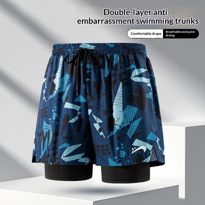 Shorts de Baño Holgados Secado Rápido para Hombre