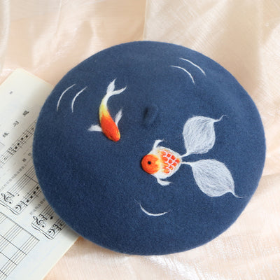 Boina de Lana con Diseño Minimalista