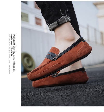 Mocasín de Cuero con Detalles en Contraste - Zapatos Versátiles para Hombre - Image 28