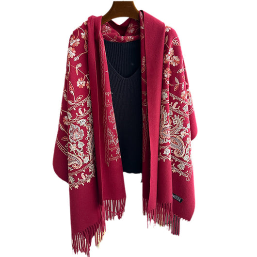 Chal Bordado Étnico para Mujer - Diseño Tradicional - Image 5