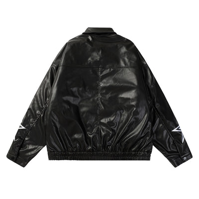 Chaqueta de Cuero Americana para Motociclista - Image 13