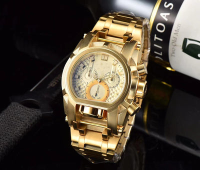 Reloj de Pulsera Acero Inoxidable con Esfera Grande para Hombre - Image 3