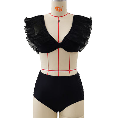 Bikini de Cintura Alta con Diseño Fruncido - Image 19