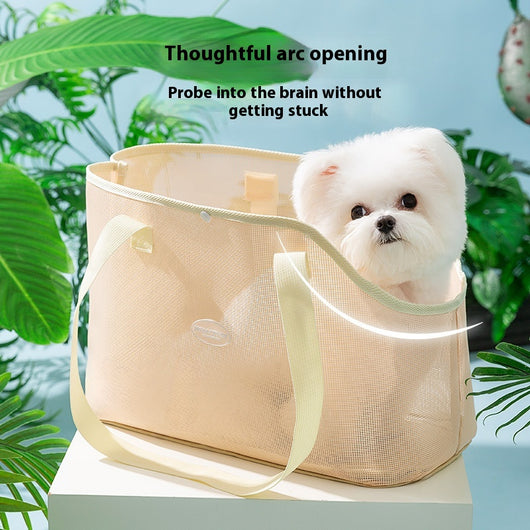 Bolsa Bandolera de Malla Transpirable para Gatos - Primavera Verano - Image 3