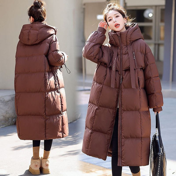 Abrigo Largo Acolchado Impermeable para Mujer - Protección Total en Invierno
