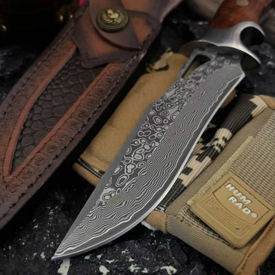 Cuchillo de Exterior con Hoja Damasco - Image 4
