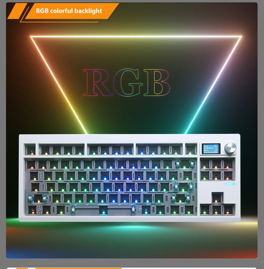 Kit de Teclado Mecánico DIY con Perilla de Control y RGB Hot Swap - Image 10
