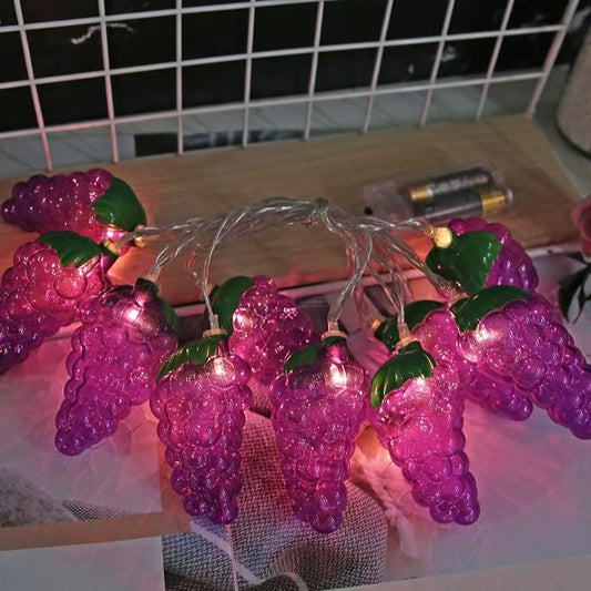 Cadena de Luces LED Frutas Coloridas para Camping y Ambientación