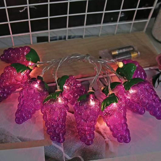 Cadena de Luces LED Frutas Coloridas para Camping y Ambientación