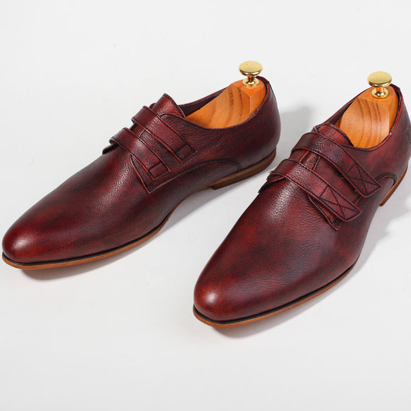 Zapatos Vintage de Cuero Genuino Hechos a Mano para Hombre