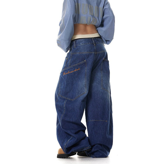 Jeans Retro Americano con Bolsillos Grandes y Diseño Machete - Image 12