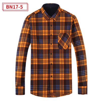 Camisa Abrigo Cuadros Cálida para Hombre - Estilo Casual Moderno - Image 26