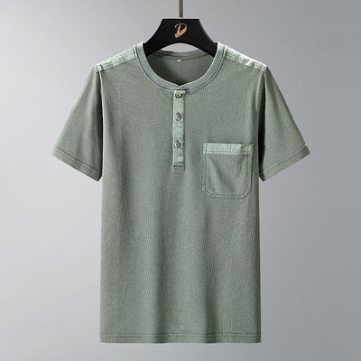 Camisa Slim Fit de Manga Corta para Hombre - Estilo Verano