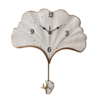 Reloj de Pared Péndulo Hoja de Ginkgo Elegante - Image 3