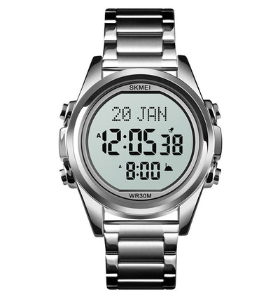 Reloj Electrónico Árabe para Hombre Acero Inoxidable Diseño Fashion - Image 7