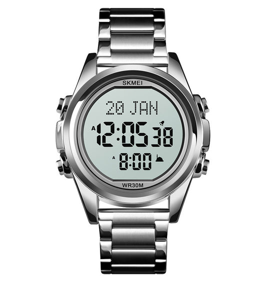 Reloj Electrónico Árabe para Hombre Acero Inoxidable Diseño Fashion - Image 7