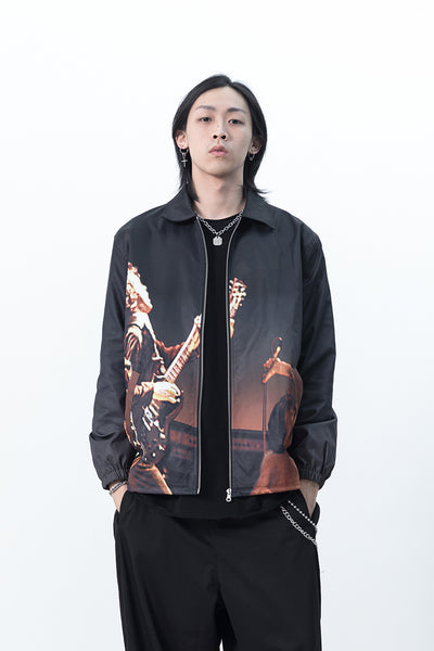 Chaqueta Estampado Rock Personalidad Unisex - Image 11