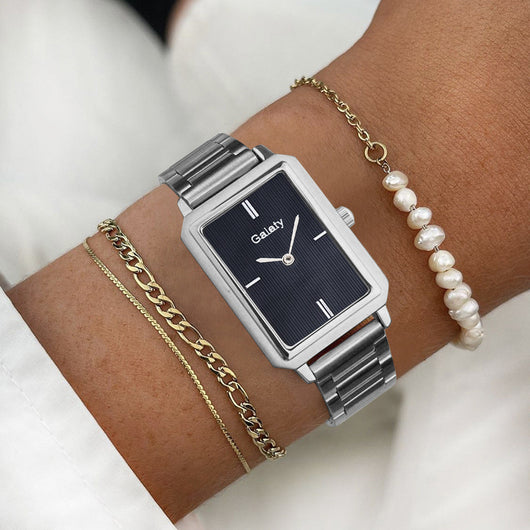 Reloj de Moda Cuadrado Pequeño para Mujer en Aleación - Image 4