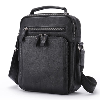 Bolsa Mensajero de Cuero Genuino Vintage Estilo Caballo Loco - Image 7