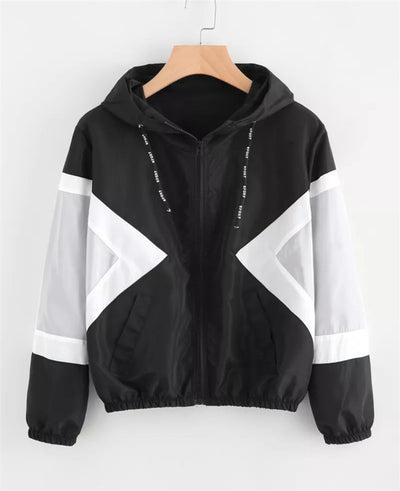 Chamarra Deportiva Mujer con Bloque de Colores y Cintura Elástica - Image 7