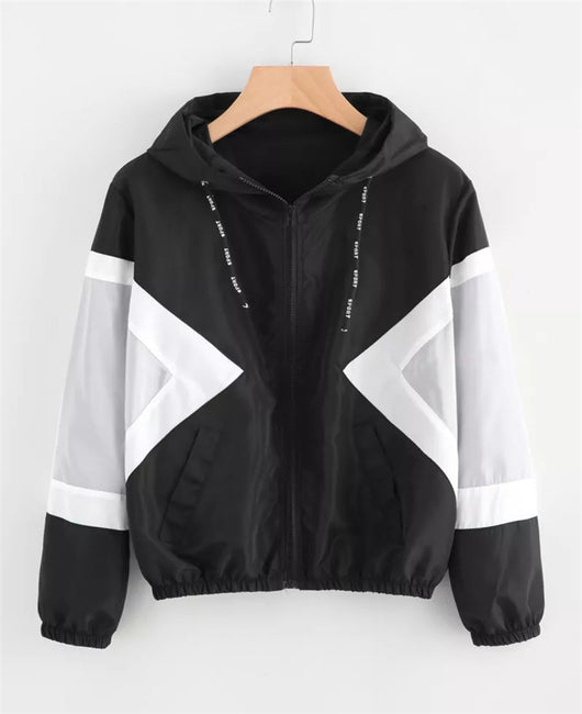 Chamarra Deportiva Mujer con Bloque de Colores y Cintura Elástica - Image 7