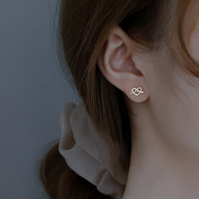 Aretes de Plata 925 Minimalistas para Mujer - Image 2