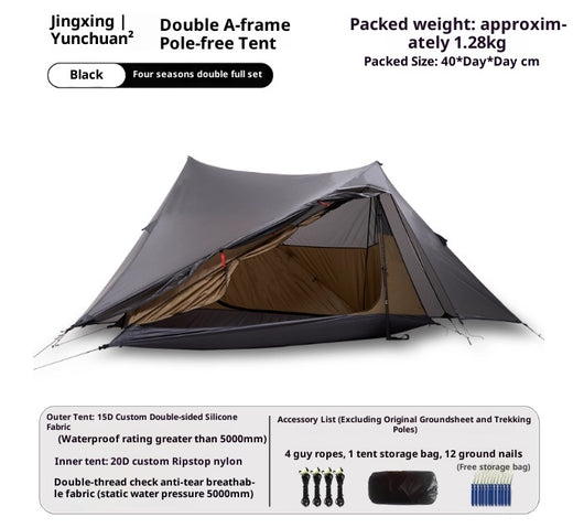 Tienda de Campaña Ultraligera Impermeable de Doble Pared con Estructura Autoportante - Image 3