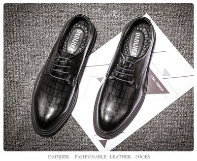 Zapatos Casuales de Cuero Genuino Británicos para Hombre - Tallas Grandes - Image 9