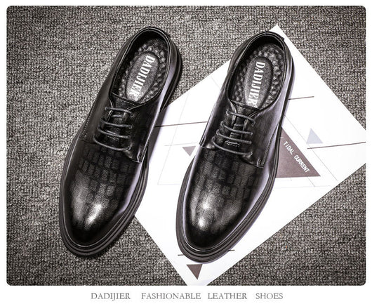 Zapatos Casuales de Cuero Genuino Británicos para Hombre - Tallas Grandes - Image 9